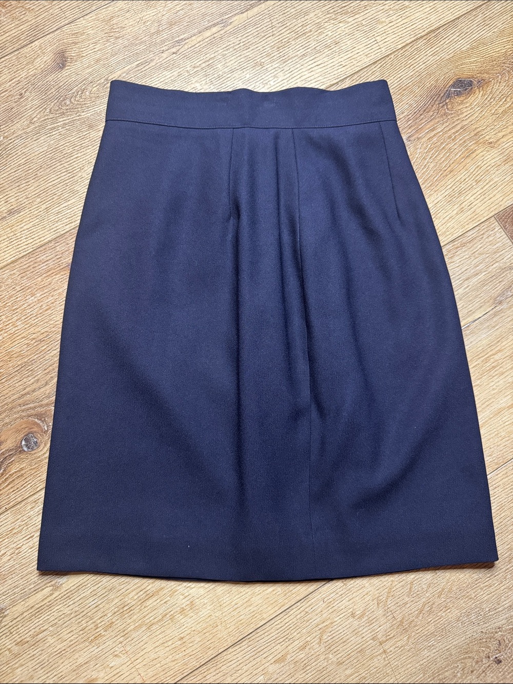 San Louis Paris navy blue Vintage Pencil Skirt with Front Pleat